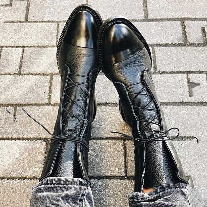 Velorisse | Round Toe Casual Ankle Boots