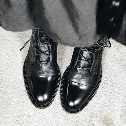 Velorisse | Round Toe Casual Ankle Boots