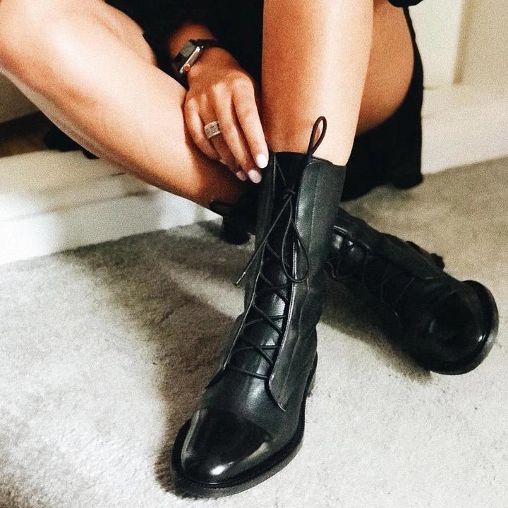 Velorisse | Round Toe Casual Ankle Boots