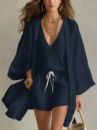 Perrine | Breezy Linen Three Piece Set