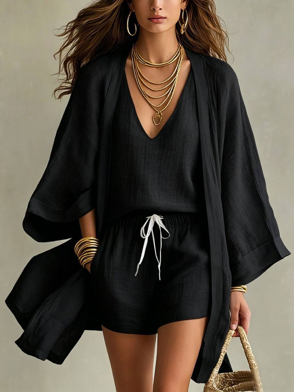 Perrine | Breezy Linen Three Piece Set