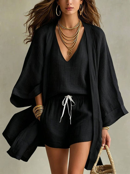 Perrine | Breezy Linen Three Piece Set