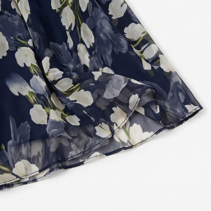 Cyrelle | Elegant Botanical Mesh Dress