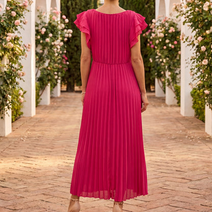 Dorielle | Refined Pleated Occasion Dress