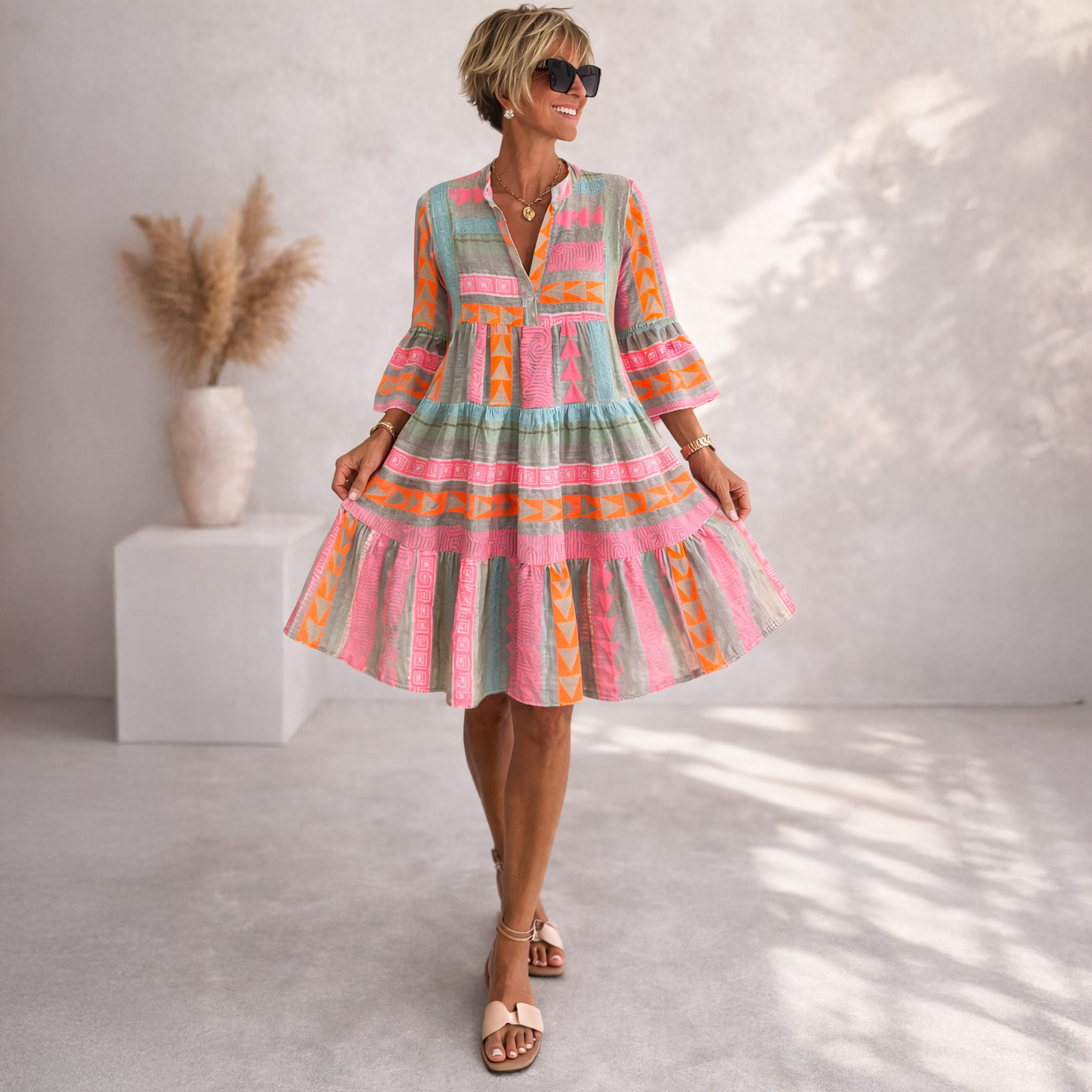 Olivienne | Relaxed Boho Smock Dress