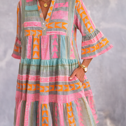 Olivienne | Relaxed Boho Smock Dress