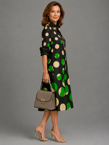 Avenelle | Elegant Printed Midi Dress