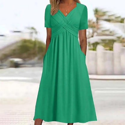 Aurelia | Twist Front Pocket Maxi Dress