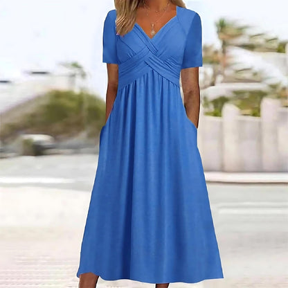 Aurelia | Twist Front Pocket Maxi Dress