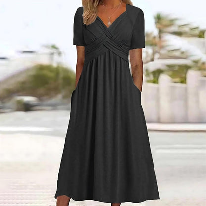 Aurelia | Twist Front Pocket Maxi Dress