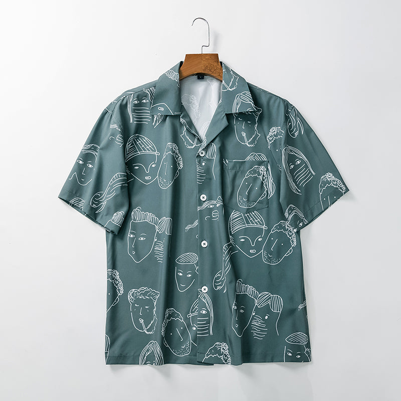 Zayden | Abstract Print Resort Shirt