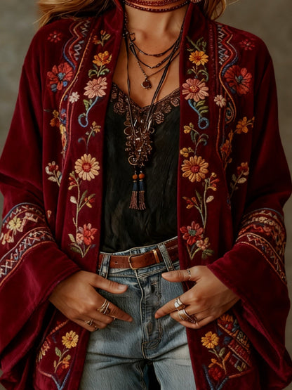 Lysandrae | Boho Pattern Longline Cardigan