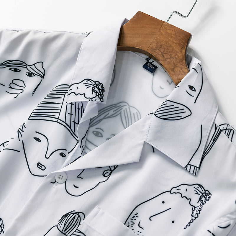 Zayden | Abstract Print Resort Shirt