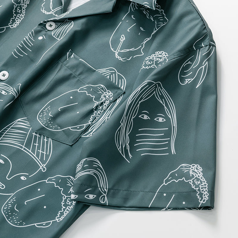 Zayden | Abstract Print Resort Shirt