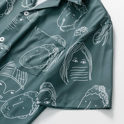 Zayden | Abstract Print Resort Shirt