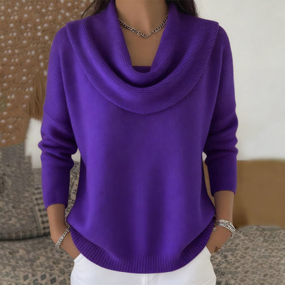 Esmiora | Graceful Cowl Neck Sweater