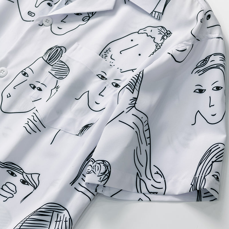 Zayden | Abstract Print Resort Shirt