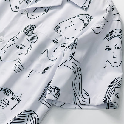 Zayden | Abstract Print Resort Shirt