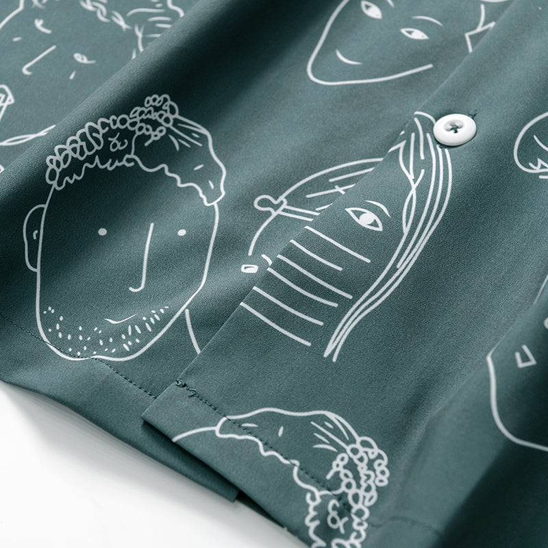 Zayden | Abstract Print Resort Shirt
