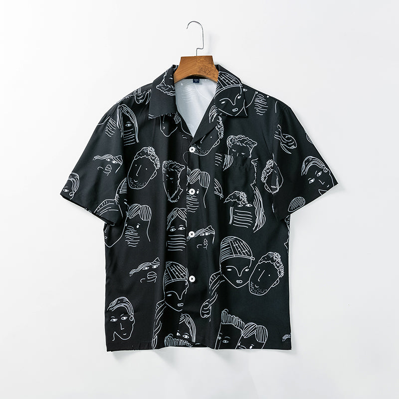 Zayden | Abstract Print Resort Shirt