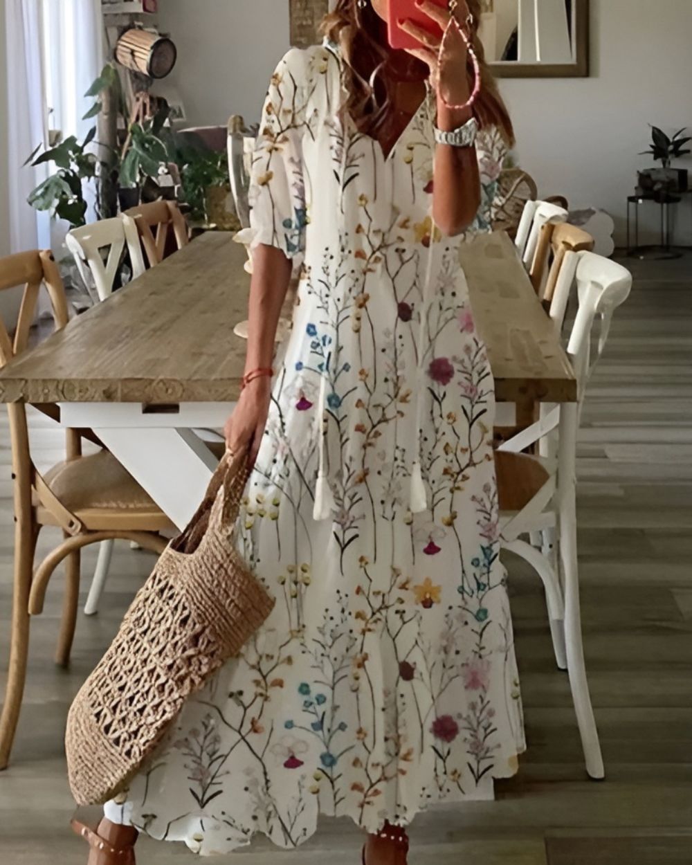 Calistae | Breezy V Neck Day Dress