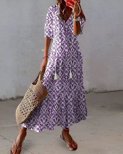 Calistae | Breezy V Neck Day Dress