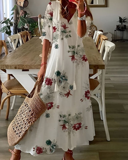 Calistae | Breezy V Neck Day Dress