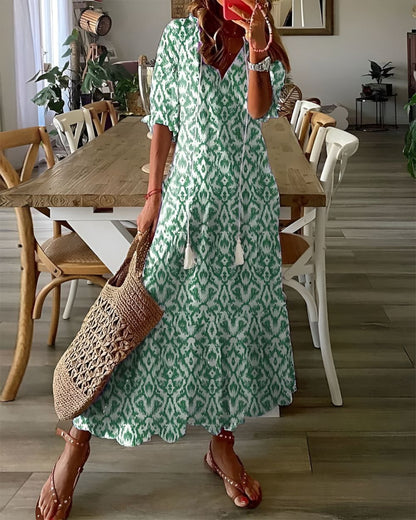 Calistae | Breezy V Neck Day Dress