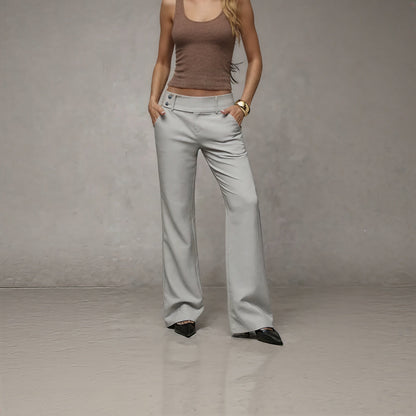 Mirevessa | High Waist Wide Leg Trousers