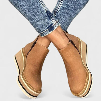 Everild | Classic Platform Wedge Boots