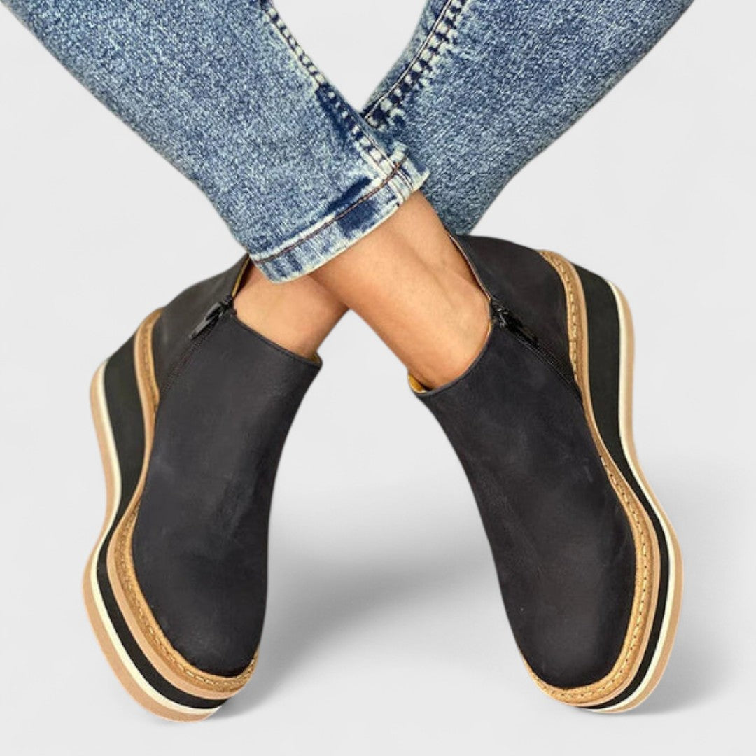 Everild | Classic Platform Wedge Boots