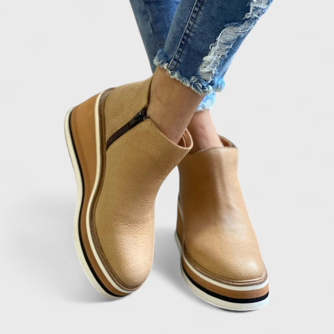 Everild | Classic Platform Wedge Boots
