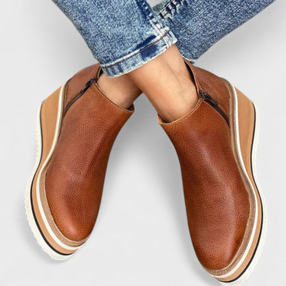 Everild | Classic Platform Wedge Boots