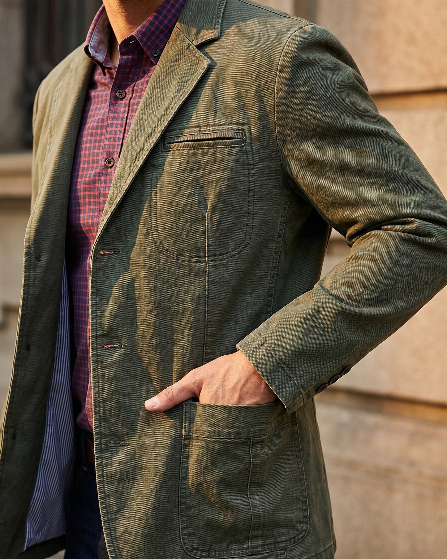 Corvessian | Button Front Smart Fit Jacket