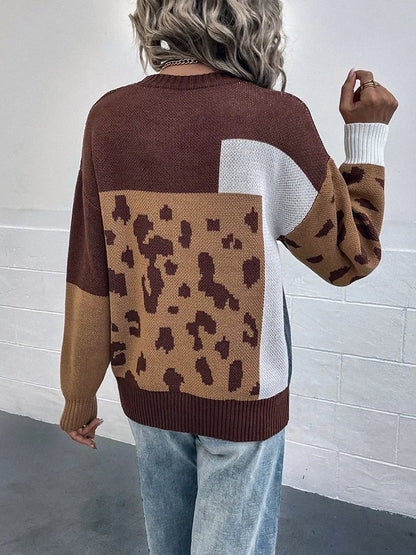 Xavielle | Relaxed Animal Print Sweater