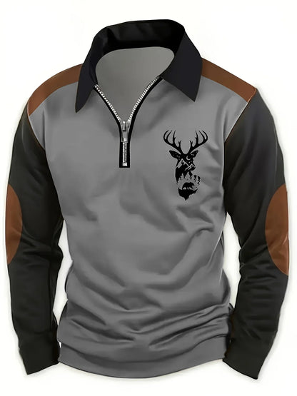 Ingram | Heritage Deer Print Pullover