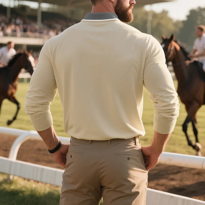 Tavian | Modern Trim Collar Polo Shirt