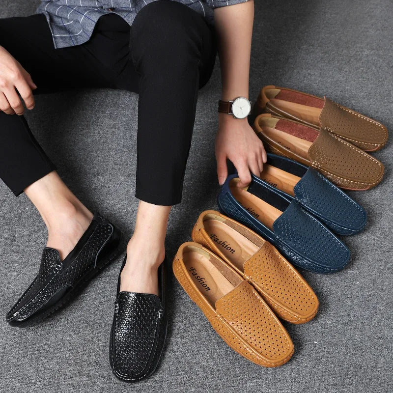 Hamish | Breathable Woven Driving Loafers