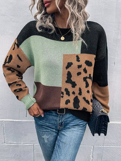 Xavielle | Relaxed Animal Print Sweater