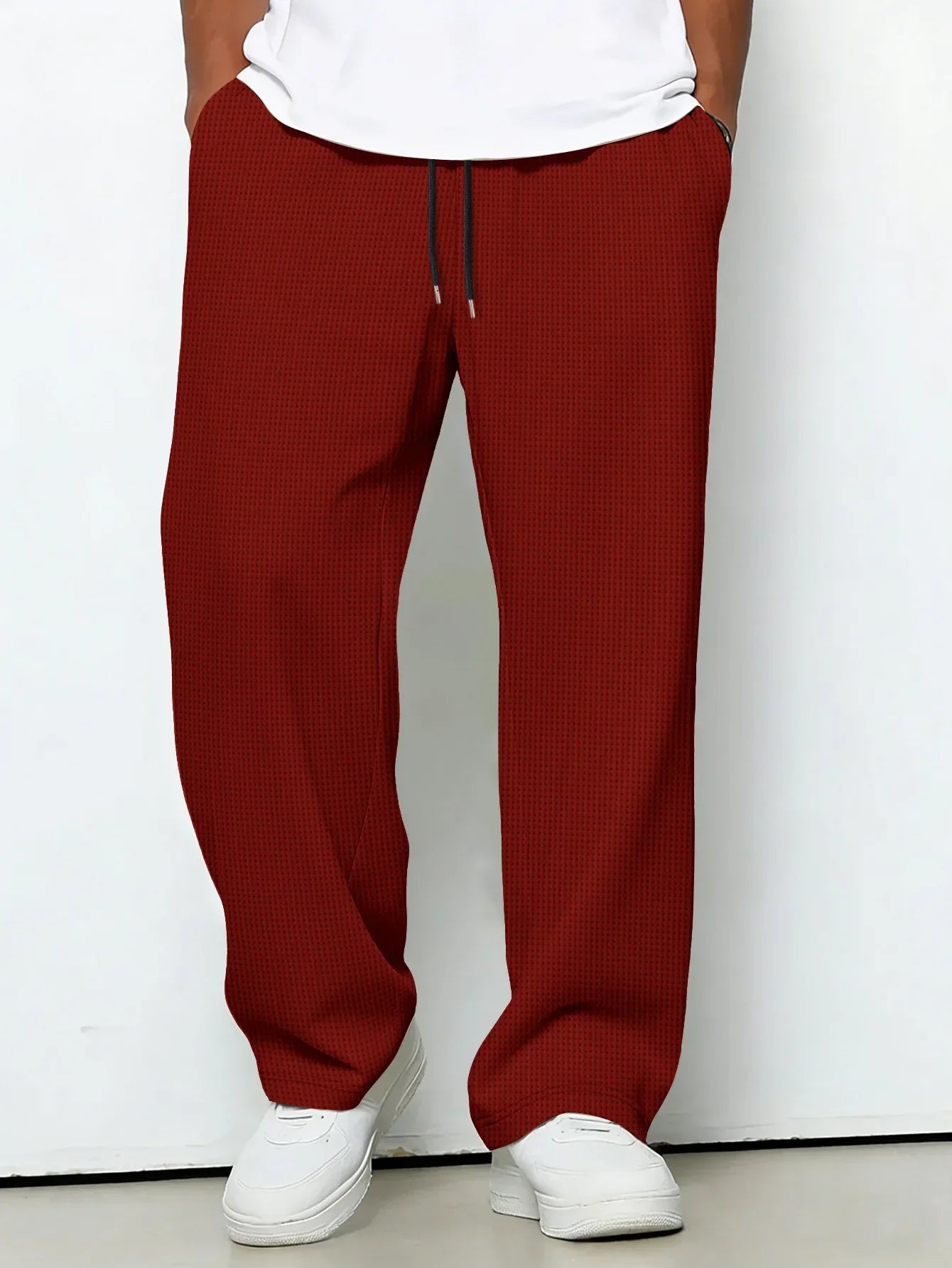 Dawson | Drawstring Waffle Knit Lounge Trousers