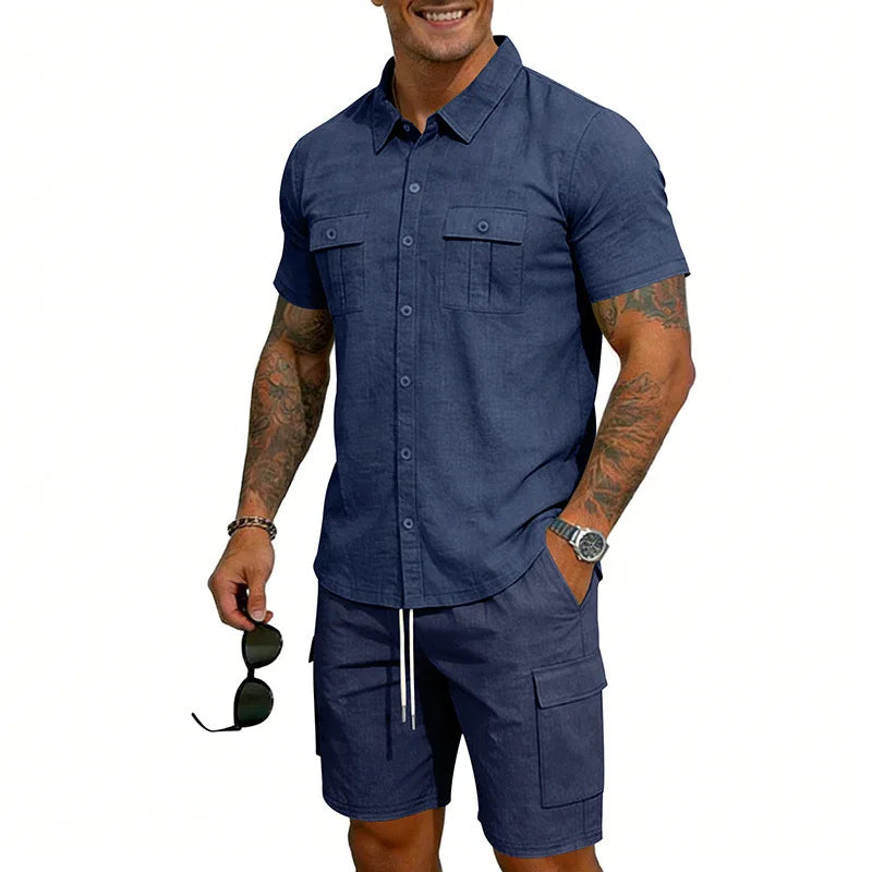 Dunmore | Relaxed Pocket Shirt And Shorts Set