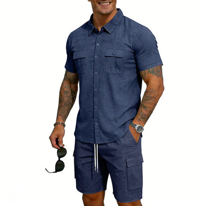 Dunmore | Relaxed Pocket Shirt And Shorts Set