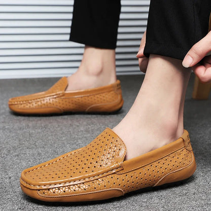 Hamish | Breathable Woven Driving Loafers