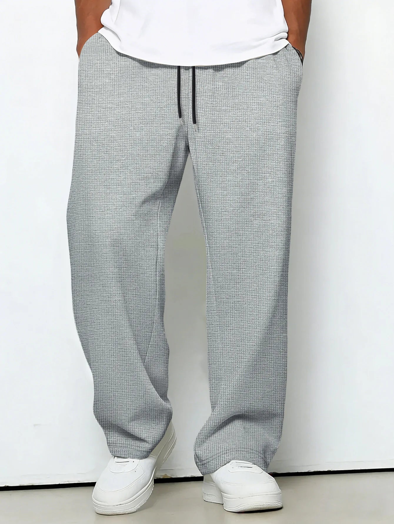 Dawson | Drawstring Waffle Knit Lounge Trousers