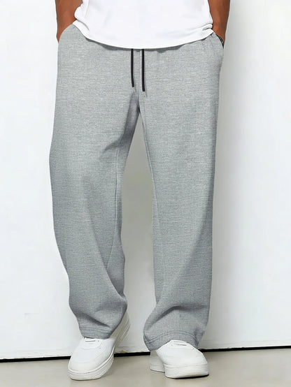 Dawson | Drawstring Waffle Knit Lounge Trousers