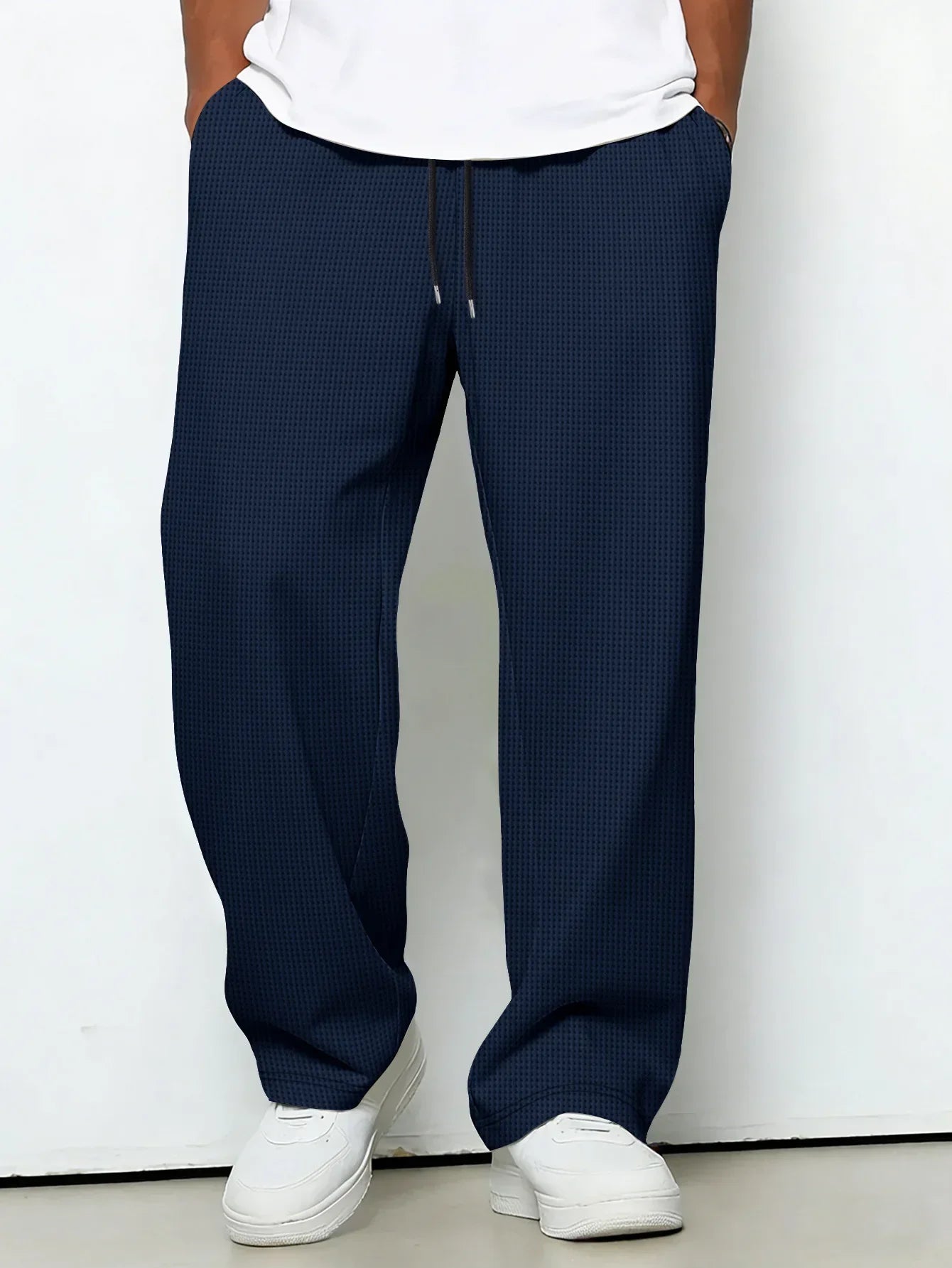 Dawson | Drawstring Waffle Knit Lounge Trousers