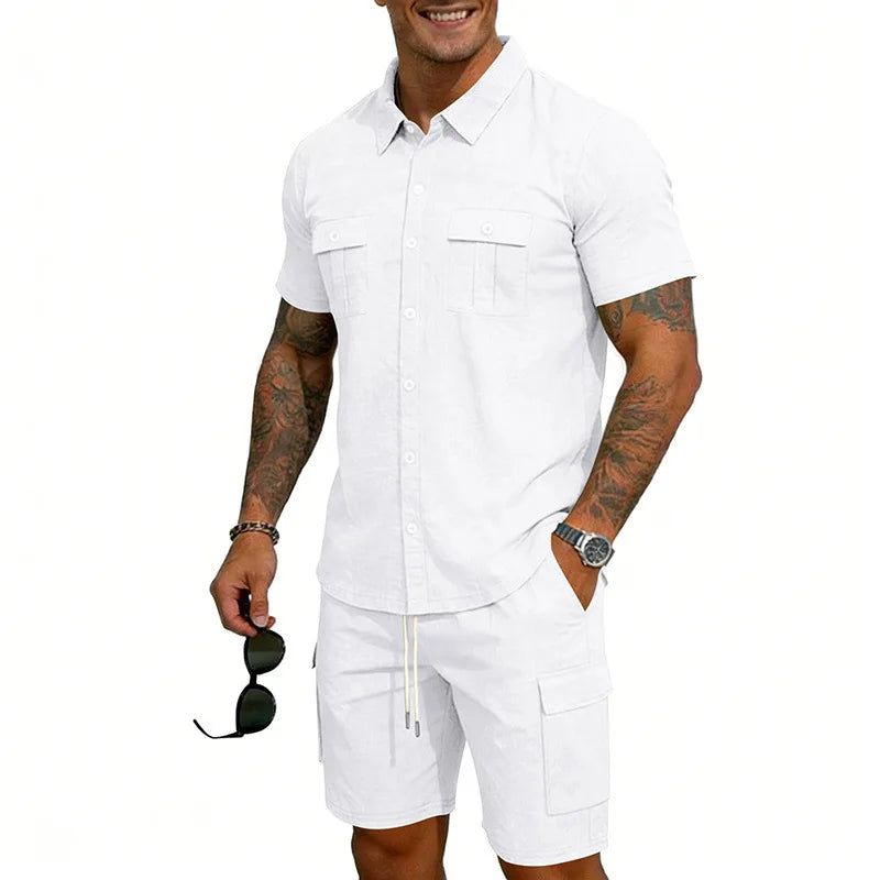 Dunmore | Relaxed Pocket Shirt And Shorts Set