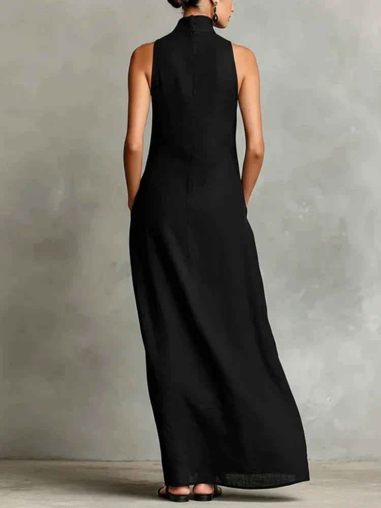 Lysette | Elegant Linen Blend Maxi Dress