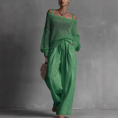 Brionna | Open Weave Two Piece Set