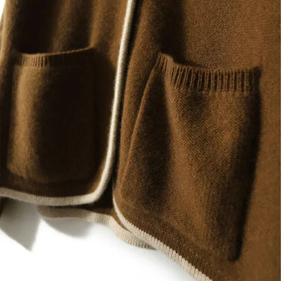 Kerith | Elegant Contrast Edge Cardigan